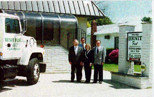 Photo of Managers in Front of Benit HQ